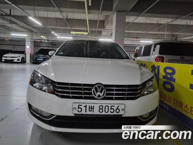 VOLKSWAGEN PASSAT 2014 — 126 000 км, белый, Корея — под ключ — фото 3