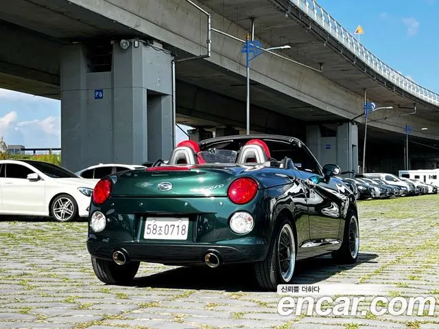 DAIHATSU COPEN 2016 — 146 465 км, тёмно-зелёный, Корея — под ключ — фото 4