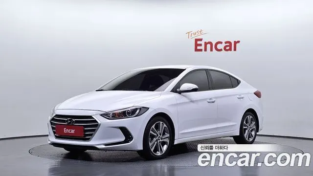HYUNDAI AVANTE 2018 — 107 342 км, белый, Корея — под ключ — фото 1