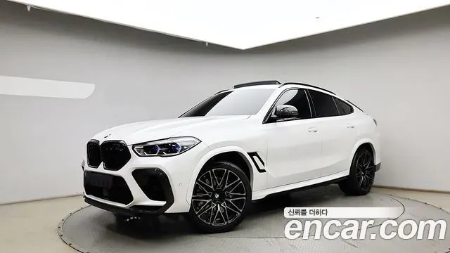 BMW X6M 2022 — 55 985 км, белый, Корея — под ключ — фото 1