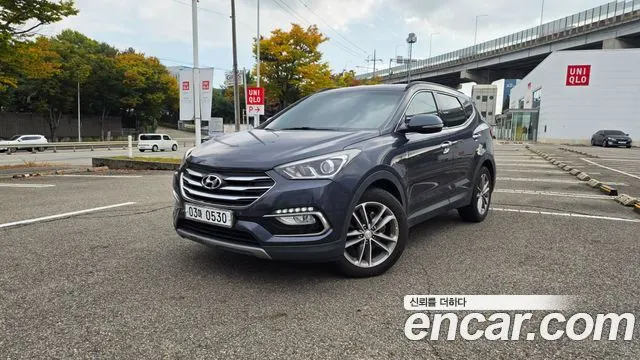 HYUNDAI SANTA FE 2017 — 169 648 км, синий, Корея — под ключ — фото 11