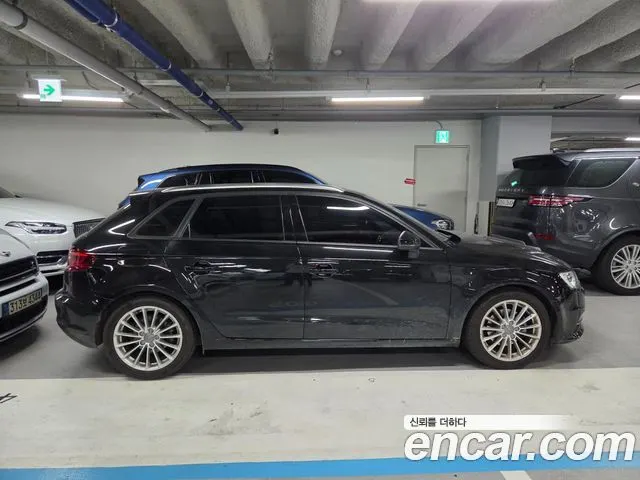 AUDI A3 2015 — 92 386 км, чёрный, Корея — под ключ — фото 2