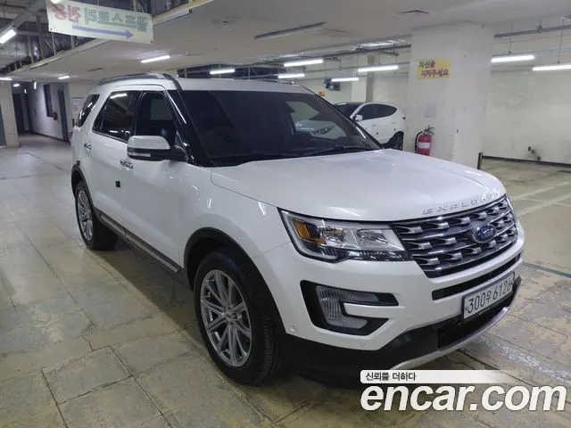 FORD EXPLORER 2017 — 98 174 км, белый, Корея — под ключ — фото 3