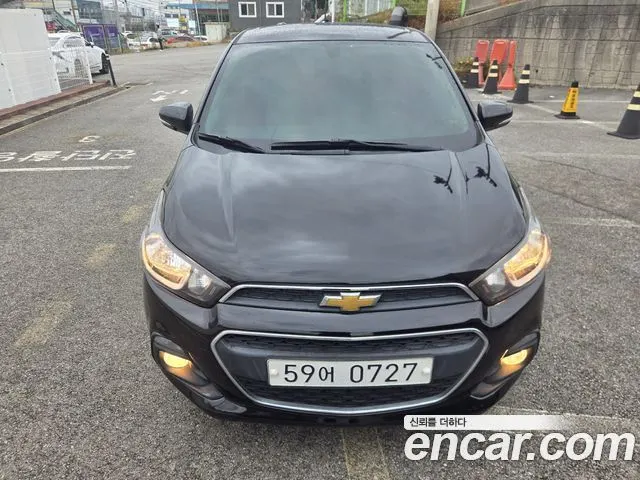 CHEVROLET SPARK 2017 — 92 635 км, чёрный, Корея — под ключ — фото 1